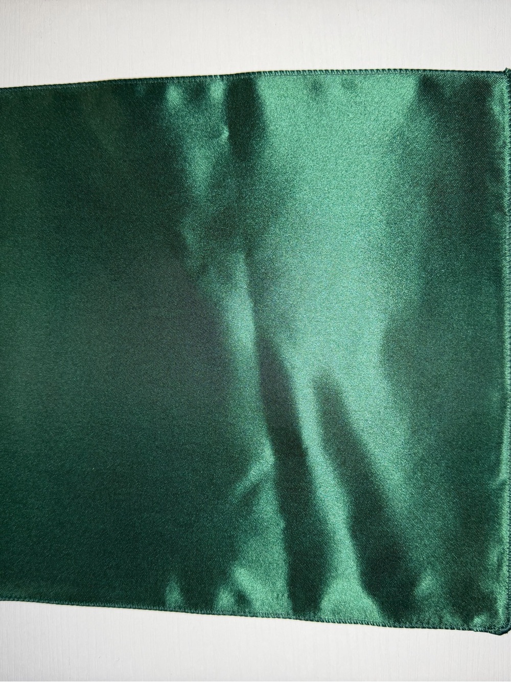 Dark Green Satin Pocket Square